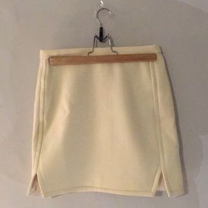 J. Crew white wool skirt